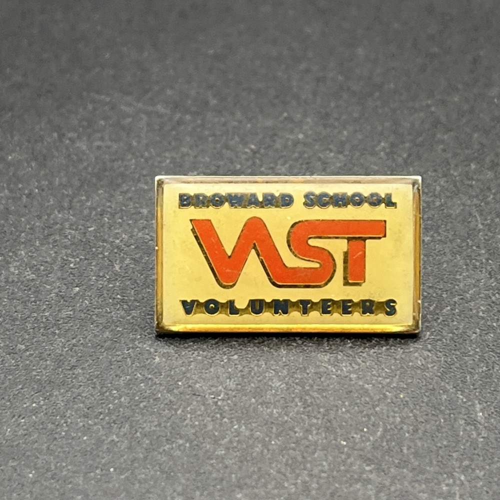 Broward School Volunteers Lapel Hat Pin